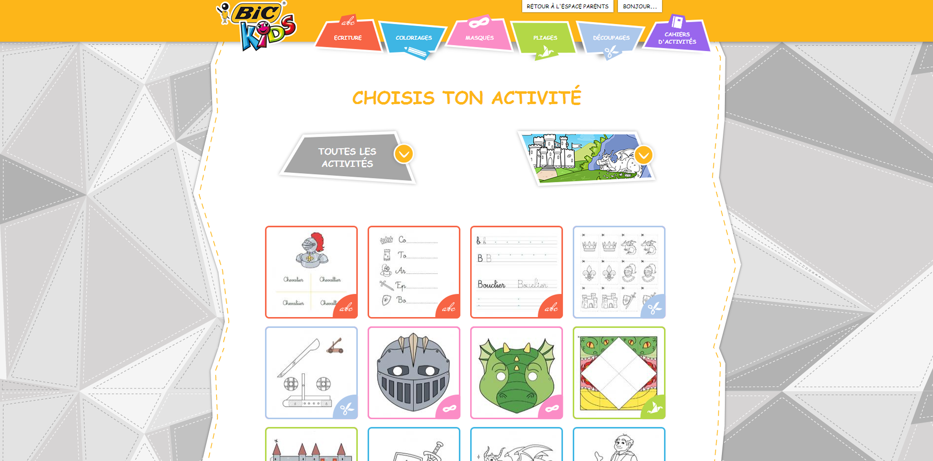 Site BIC KIDS - Agence F+